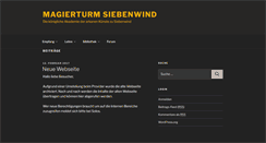 Desktop Screenshot of magierturm.siebenwind.de