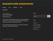 Tablet Screenshot of magierturm.siebenwind.de